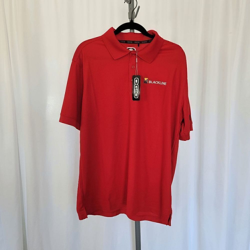 OGIO men's red polo shirt Blackline size L new